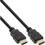 InLine High Speed HDMI laidas su Ethernet Premium 4K2K kištukas / kištukas juodas 0,3 m