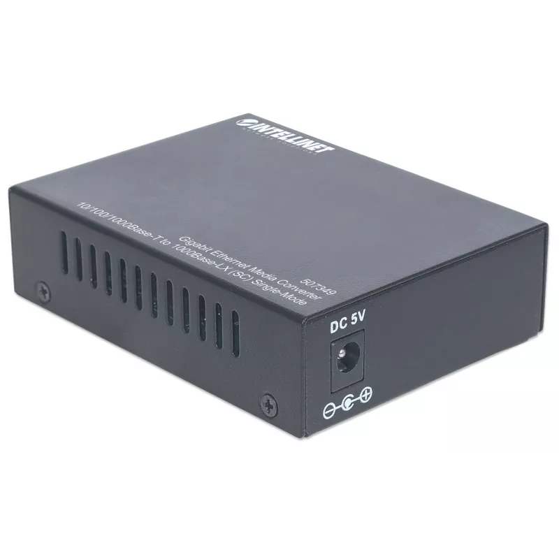 Intellinet Gigabit Ethernet vienmodis medijos keitiklis, 10/100/1000Base-T į 1000Base-Lx (SC) vienmodis, 20 km