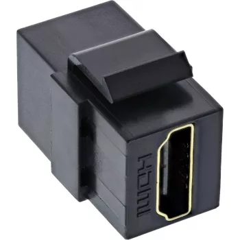 InLine HDMI Keystone Snap-In modulis, 4K/60Hz, HDMI AF/AF juodas