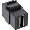 InLine HDMI Keystone Snap-In modulis, 4K/60Hz, HDMI AF/AF juodas