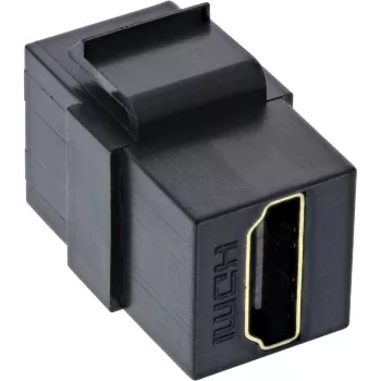 InLine HDMI Keystone Snap-In modulis, 4K/60Hz, HDMI AF/AF juodas