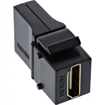 InLine HDMI Keystone Snap-In modulis, 4K/60Hz, HDMI AF/AF kampuotas juodas