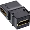 InLine HDMI Keystone Snap-In modulis, 4K/60Hz, HDMI AF/AF kampuotas juodas
