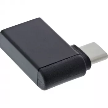 InLine USB 3.2 Gen.2 adapteris, USB-C kištukas į USB-A lizdą, 90° kampu, OTG