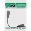 InLine USB 3.2 Gen1 2x keystone adapterio laidas, 2x USB A keystone lizdas, 0,2 m