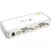 InLine Compact Desktop KVM jungiklis USB DVI 2 prievadai + garsas su 1,2 m kabeliais