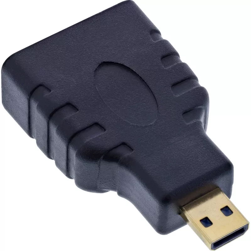 InLine HDMI adapteris HDMI A (motinė) / HDMI D (vyriškas), 4K/60Hz, auksuoti kontaktai
