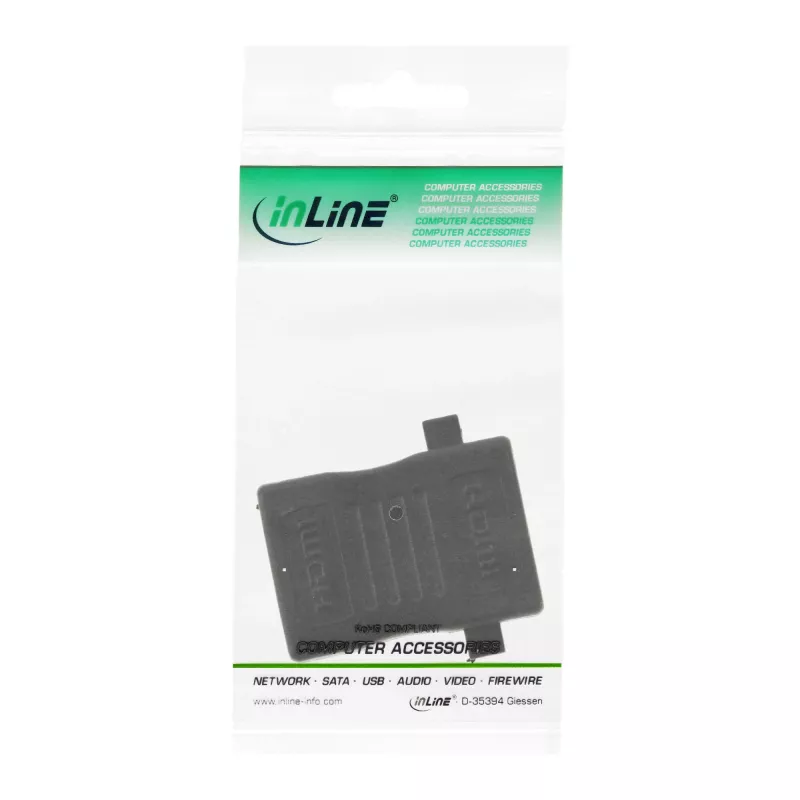 InLine HDMI montavimo adapteris HDMI A lizdas / lizdas, auksuotas, 4K2K