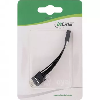 InLine vidinis USB ilgintuvas 2x 5 kontaktų kištukas / lizdas, 0,05 m