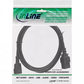 InLine maitinimo adapterio laidas, IEC-60320 C14 į C19, 3x1,5 mm², maks. 10 A, 3 m