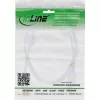 InLine USB 2.0 laidas A tipo vyriškas / B tipo vyriškas, auksuoti kontaktai, su feritu, baltas, 1,5 m