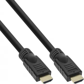 InLine HiD High Speed HDMI laidas su Ethernet, 4K2K, M/M, auksuoti kontaktai, 10m