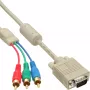 InLine VGA RGB laidas VGA kištukas / 3x RCA kištukas 2 m