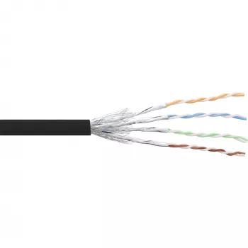 InLine Patch Laidas S/FTP PiMF Cat.6 juodas AWG27 PVC varis 100m