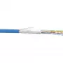 InLine Patch Laidas SF/UTP Cat.5e AWG26 CCA PVC mėlynas 100 m