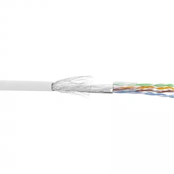 InLine Patch Laidas SF/UTP Cat.5e AWG26 CCA PVC baltas 100 m