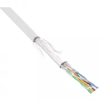 InLine Patch Laidas SF/UTP Cat.5e AWG26 CCA PVC baltas 100 m