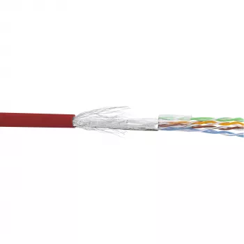 InLine Patch Laidas SF/UTP Cat.5e AWG26 CCA PVC raudonas 100 m