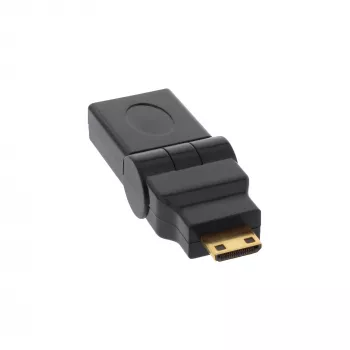 HDMI adapteris InLine 17690M HDMI A moteriškas / HDMI C vyriškas pasukamas, auksuoti kontaktai