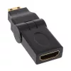 HDMI adapteris InLine 17690M HDMI A moteriškas / HDMI C vyriškas pasukamas, auksuoti kontaktai