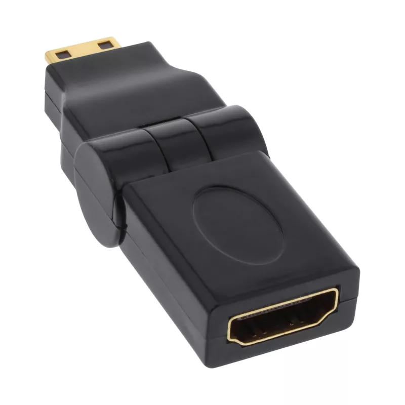 HDMI adapteris InLine 17690M HDMI A moteriškas / HDMI C vyriškas pasukamas, auksuoti kontaktai