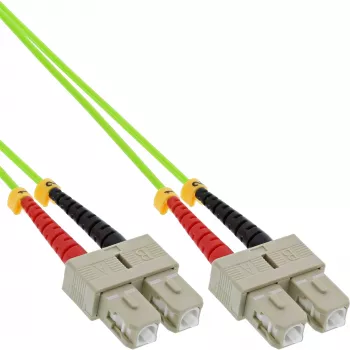 InLine Fiber Optinis Dupleksinis Laidas SC/SC 50/125µm OM5 15m