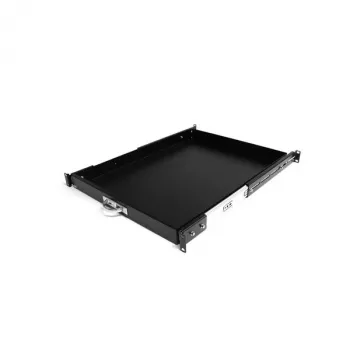 StarTech.com 1U slankioji lentyna serverio stovui, 55 svarų (25 kg), 55 cm gylio plieninis ištraukiamas stalčius 19 colių AV, tinklo įrangos stovui