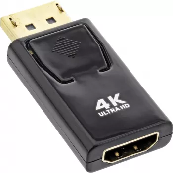 InLine keitiklis DisplayPort (vyriškas) / HDMI (moteriška), 4K/60Hz, su garsu