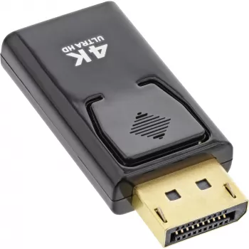 InLine keitiklis DisplayPort (vyriškas) / HDMI (moteriška), 4K/60Hz, su garsu