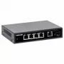 Intellinet 5 prievadų Gigabit Ethernet PoE+ jungiklis su SFP prievadu, 91 W galios biudžetas