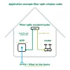 InLine Fiber Optinis Simplex Laidas, FTTH, LC/APC8° iki LC/APC8° 9/125µm OS2 10m