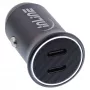 InLine 31502Y automobilinis USB-C įkroviklis su Power Delivery, 2x USB-C, juodas