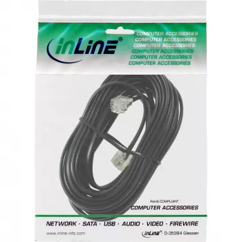 InLine modulinis kabelis RJ11 kištukas / kištukas 6P4C 10 m
