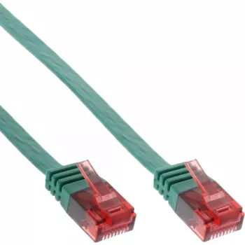 InLine Flat Ultraslim Patch Laidas U/UTP Cat.6 Gigabit paruoštas žalias 3m