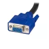 StarTech.com 2-in-1 USB KVM kabelis, 1,8 m, VGA, juodas