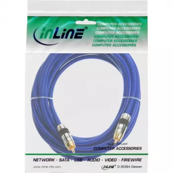 InLine Premium RCA garso kabelis 1x RCA kištukas / kištukas auksuotas 7 m