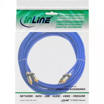 InLine Premium RCA garso kabelis 2x RCA kištukas / kištukas paauksuotas 7 m