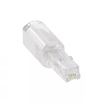 InLine Twist-Stop telefono ragelio adapteris 4P4C patinas / patelė, InLine 18890L