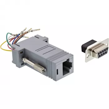 Adapteris InLine 9 kontaktų Sub-D moteriškas RJ45 moteriškas 68889B