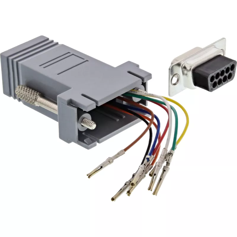 Adapteris InLine 9 kontaktų Sub-D moteriškas RJ45 moteriškas 68889B