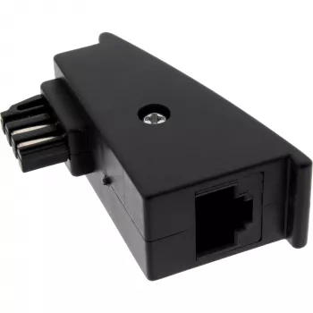 Adapteris InLine TAE‑F kištukas į RJ45 lizdą 8P2C, skirtas Fritzbox, juodas