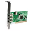 StarTech.com 4 prievadų PCI 1394a FireWire adapterio plokštė – 3 išoriniai, 1 vidinis