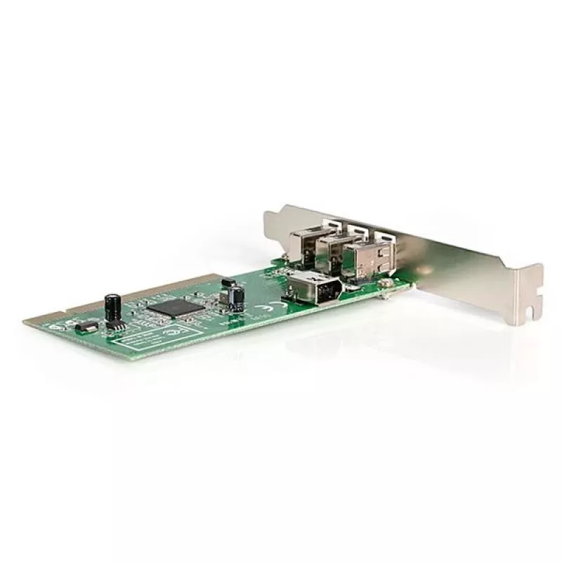 StarTech.com 4 prievadų PCI 1394a FireWire adapterio plokštė – 3 išoriniai, 1 vidinis
