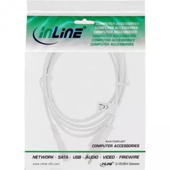 InLine maitinimo laidas, Euro kištukas / Euro8 kištukas, baltas, 1,5 m