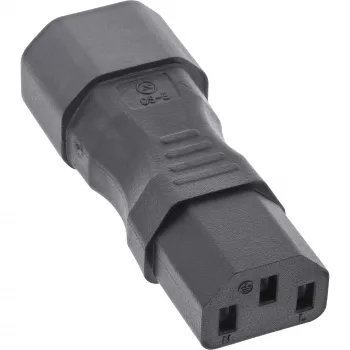 InLine maitinimo adapteris IEC 60320 C14 / C13, 3 kontaktų, šalto prietaiso įrenginiams