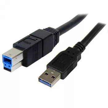 StarTech.com 3 m USB 3.0 laidas A į B, juodas, SuperSpeed