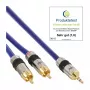 InLine Audio laidas Premium 2x RCA kištukas / 3,5 mm kištukas auksuotas 20 m