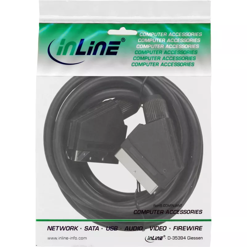 InLine SCART laidas vyriškas / vyriškas 3 m