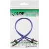 InLine Premium RCA garso laidas 2x RCA lizdas / kištukas auksuotas 0,5 m