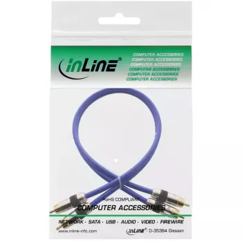 InLine Premium RCA garso kabelis 2x RCA kištukas / kištukas auksuotas 20 m